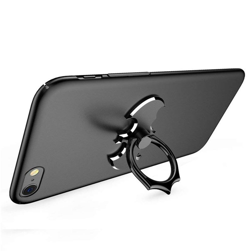 NILSTOREY Cell Phone Ring Holder, NILSTOREY Bat 360Â° Rotation Ring Stand Holder, Metal Finger Grip Kickstand for iPhone, Samsung, Smartphones and iPads (Black) - Image 2
